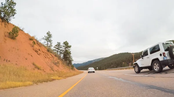 Colorado Springs Colorado Usa Oktober 2018 Köra Berget Motorväg Till — Stockfoto