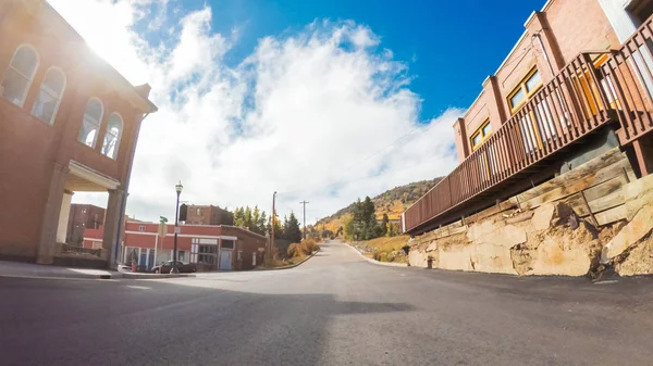 Victor Colorado Estados Unidos Octubre 2018 Pequeño Pueblo Histórico Montaña — Foto de Stock