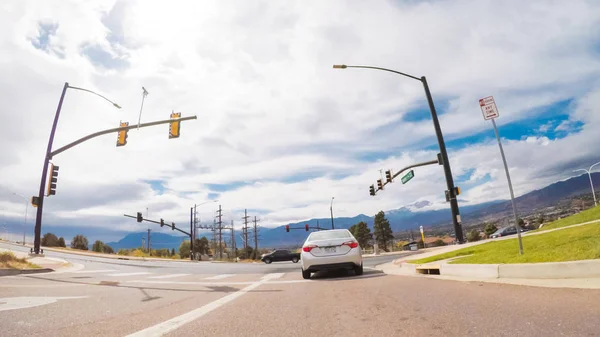 Colorado Springs Colorado Usa Října 2018 Jízdu Zpevněných Cestách Colorado — Stock fotografie