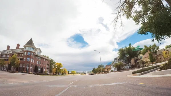 Colorado Springs Colorado États Unis Octobre 2018 Conduire Dans Quartier — Photo