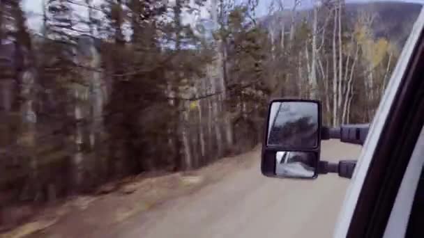 Küçük Dağ Kir Yollarda Colorado Springs Cripple Creek Için Sonbaharda — Stok video