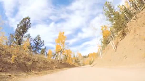 Rijden Kleine Bergwegen Vuil Van Colorado Springs Naar Cripple Creek — Stockvideo