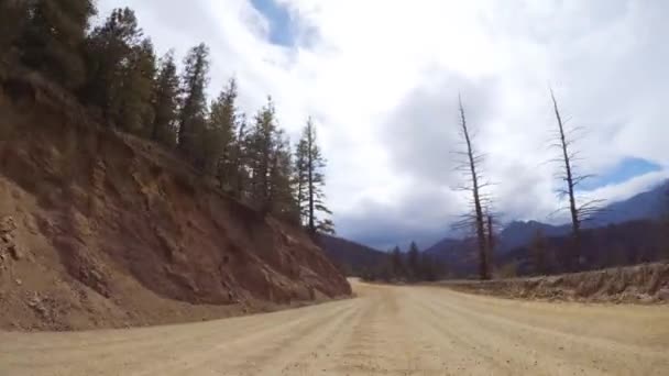 Conduite Sur Les Petites Routes Terre Montagne Colorado Springs Cripple — Video