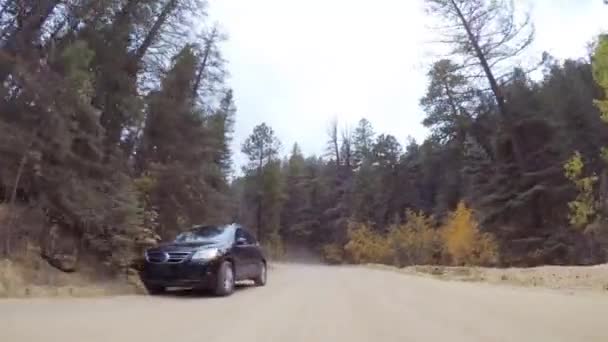 Colorado Springs Colorado Usa October 2018 Driving Small Mountain Dirt — Stock Video