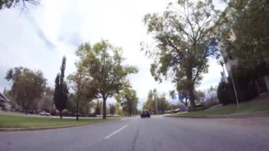 Colorado Springs, Colorado, ABD-Ekim 6, 2018 - tarihi konut komşuları'nda sonbaharda sürüş..