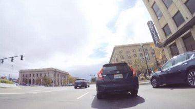 Colorado Springs, Colorado, ABD-Ekim 6, 2018 - Colorado Springs Şehir ile sonbaharda sürüş.