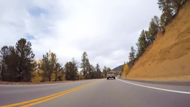 Colorado Springs Colorado Estados Unidos Octubre 2018 Conducir Por Carretera — Vídeo de stock