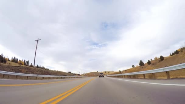 Colorado Springs Colorado Estados Unidos Octubre 2018 Conducir Por Carretera — Vídeo de stock