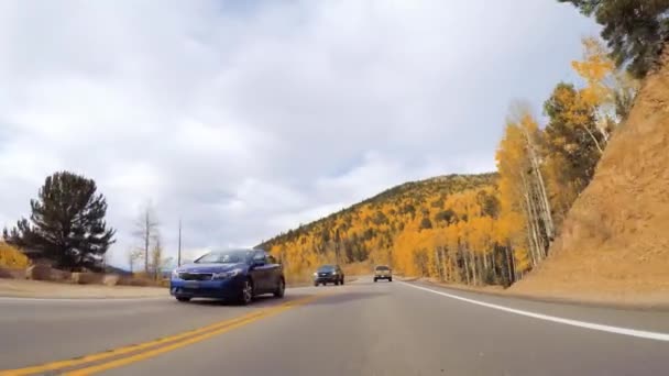 Colorado Springs Colorado Estados Unidos Octubre 2018 Conducir Por Carretera — Vídeos de Stock