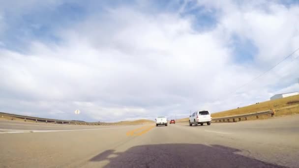 Colorado Springs Colorado Estados Unidos Octubre 2018 Conducir Carretera Montaña — Vídeo de stock