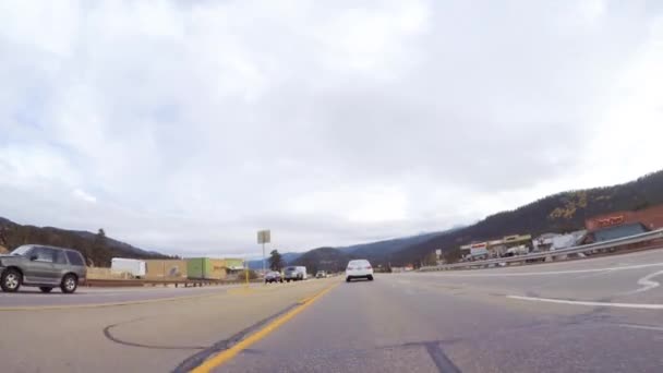 Colorado Springs Colorado Estados Unidos Octubre 2018 Conducir Carretera Montaña — Vídeo de stock