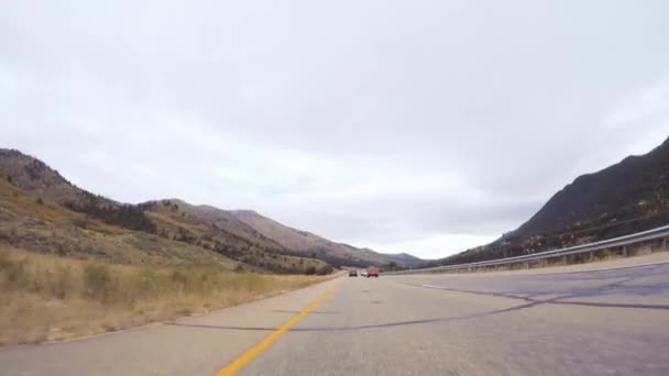 Colorado Springs Colorado Usa Október 2018 Vezetés Hegyi Autópálya Colorado — Stock videók