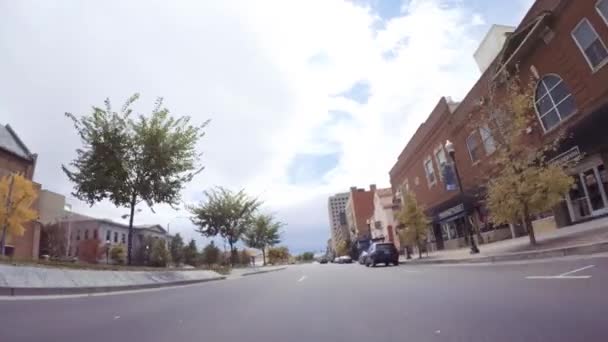 Colorado Springs Colorado Estados Unidos Octubre 2018 Conduciendo Por Centro — Vídeo de stock