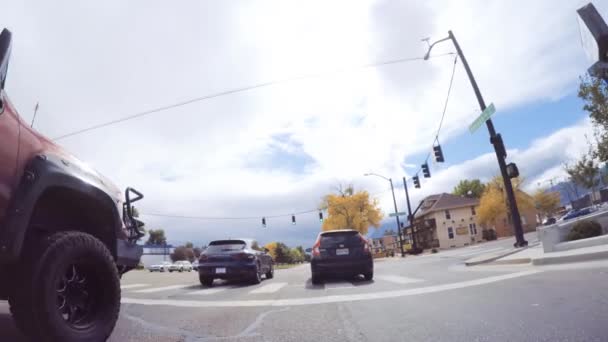 Colorado Springs Colorado Usa Október 2018 Vezetés Belvárosi Colorado Springs — Stock videók