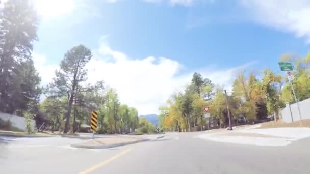 Colorado Springs Colorado États Unis Octobre 2018 Conduire Dans Quartier — Video