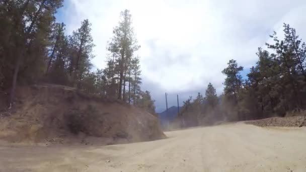 Conducir Pequeños Caminos Tierra Montaña Colorado Springs Cripple Creek Otoño — Vídeo de stock