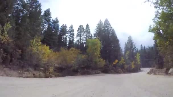 Conducir Pequeños Caminos Tierra Montaña Colorado Springs Cripple Creek Otoño — Vídeo de stock