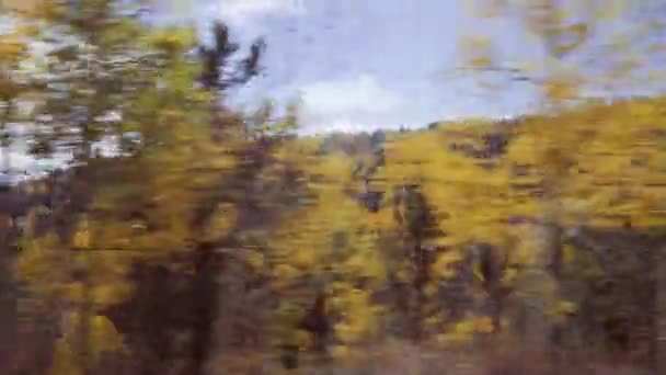 Guidare Piccole Strade Sterrate Montagna Colorado Springs Cripple Creek Autunno — Video Stock