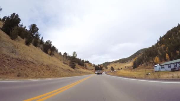 Colorado Springs Colorado Usa October 2018 Fahren Auf Mountain Highway — Stockvideo