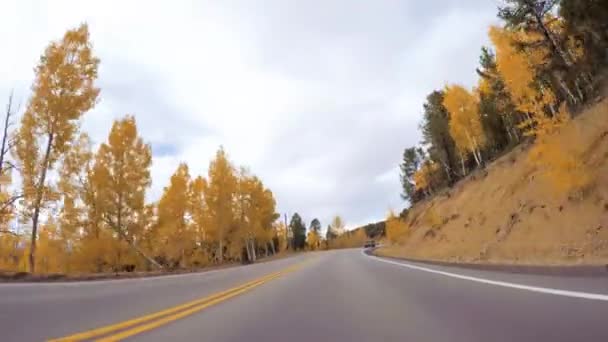 Colorado Springs Colorado Usa October 2018 Fahren Auf Mountain Highway — Stockvideo