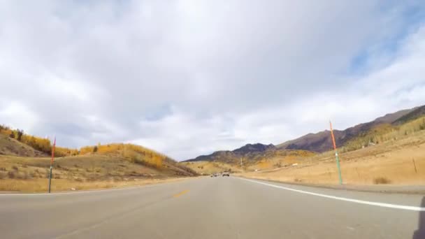 Colorado Springs Colorado Usa October 2018 Time Lapse Driving Mountain — Stock Video