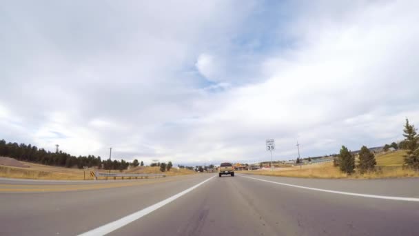 Colorado Springs Colorado Estados Unidos Octubre 2018 Conducir Carretera Montaña — Vídeo de stock