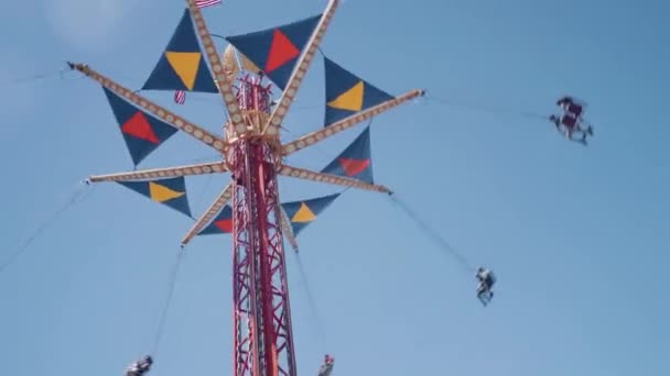 Parker Colorado Verenigde Staten Juni Kids 2018 Ritten Het Stadje — Stockvideo