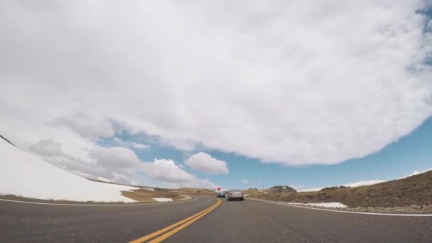 Denver Colorado Usa May 2018 Driving Trail Ridge Road Opening — Stock Video