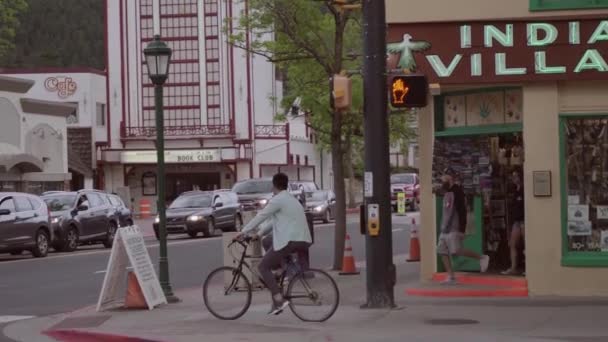 Estes Park Colorado Usa May 2018 Pov Main Street Typischen — Stockvideo