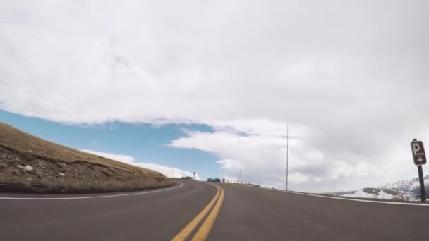 Denver Colorado Usa May 2018 Driving Paved Road Rocky Mountain — Stock Video