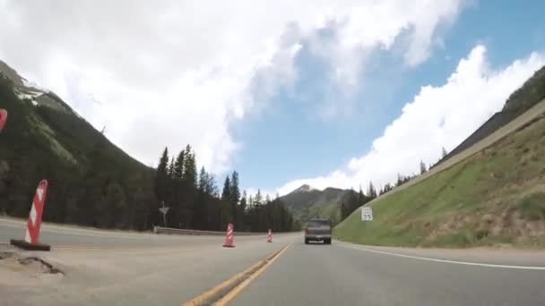 Denver Colorado Verenigde Staten Mei 2018 Rijden Berg Snelweg Berthoud — Stockvideo