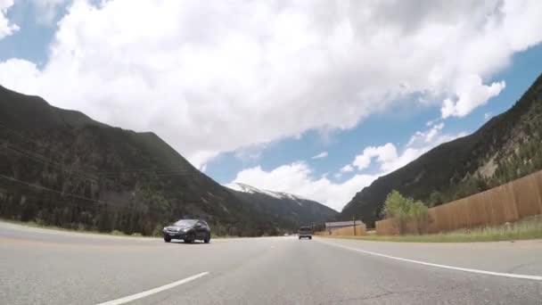 Denver Colorado Estados Unidos Mayo 2018 Conducir Por Carretera Montaña — Vídeos de Stock