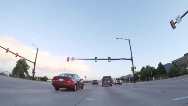 Boulder Colorado États Unis Mai 2018 Conduite Sur Route Goudronnée — Video