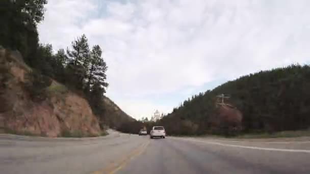 Denver Colorado Usa May 2018 Zeitraffer Fahren Auf Asphaltierter Straße — Stockvideo