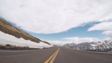 Rocky Dağı Milli Parkı'sezon açılış hafta sonu sevk üstünde iz Ridge yol.