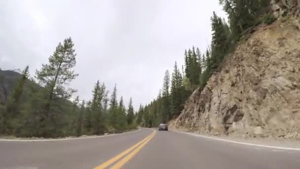 Jízdy Dlážděné Silnici Rocky Mountain National Park — Stock video