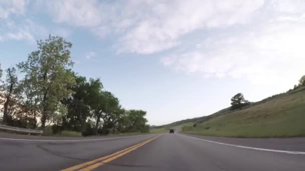 Conducir Por Carretera Pavimentada Zona Boulder — Vídeo de stock