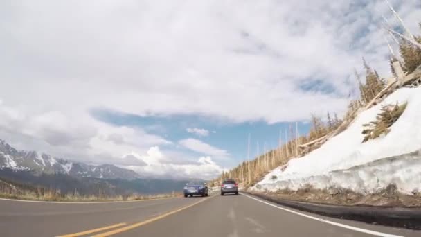 Denver Colorado Eua Maio 2018 Dirigir Trail Ridge Road Fim — Vídeo de Stock