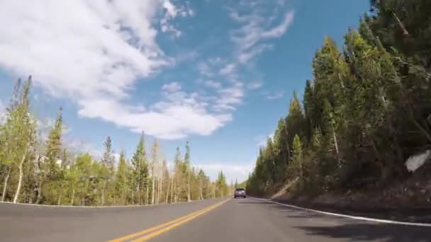 Denver Colorado Eua Maio 2018 Dirigir Estrada Pavimentada Parque Nacional — Vídeo de Stock