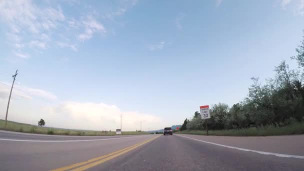 Boulder Colorado États Unis Mai 2018 Conduite Sur Route Goudronnée — Video