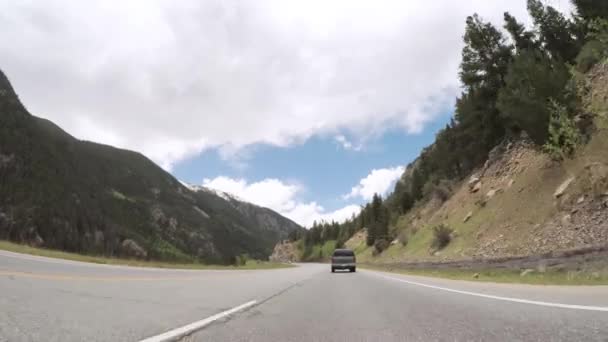 Denver Colorado Usa May 2018 Driving Mountain Highway Berthoud Pass — Stock Video