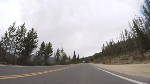 Denver Colorado Usa Maggio 2018 Guidare Strada Asfaltata Nel Rocky — Video Stock