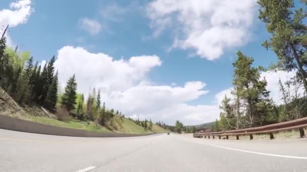 Denver Colorado Estados Unidos Mayo 2018 Conducir Por Carretera Montaña — Vídeo de stock