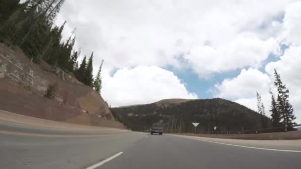 Denver Colorado Estados Unidos Mayo 2018 Conducir Por Carretera Montaña — Vídeos de Stock