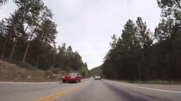 Denver Colorado Eua Maio 2018 Dirigir Estrada Montanha Sobre Berthoud — Vídeo de Stock