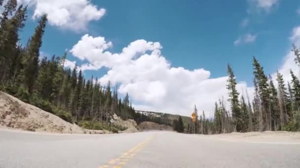 Denver Colorado Usa May 2018 Driving Mountain Highway Berthoud Pass — Stock Video