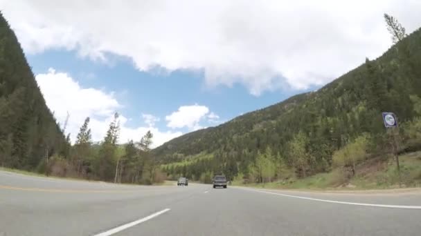 Denver Colorado États Unis Mai 2018 Conduite Sur Autoroute Montagne — Video