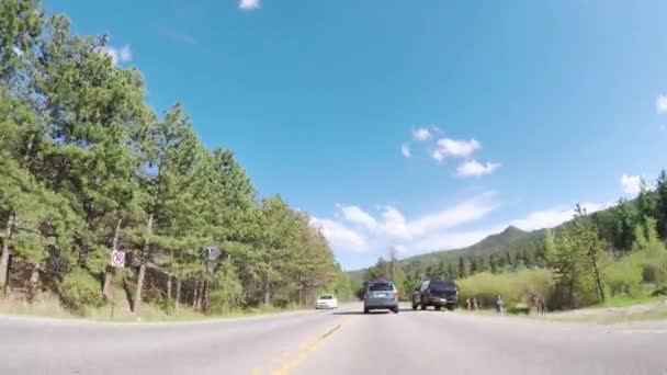 Denver Colorado Eua Maio 2018 Dirigir Estrada Pavimentada Parque Nacional — Vídeo de Stock