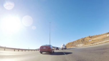 Denver, Colorado, ABD-1 Aralık 2018 Kış 'ta 470 numaralı karayolunda Batı' ya gidiyorum..