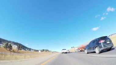 Denver, Colorado, ABD-1 Aralık 2018 Kış 'ta 70 numaralı karayolunda Batı' ya gidiyorum..